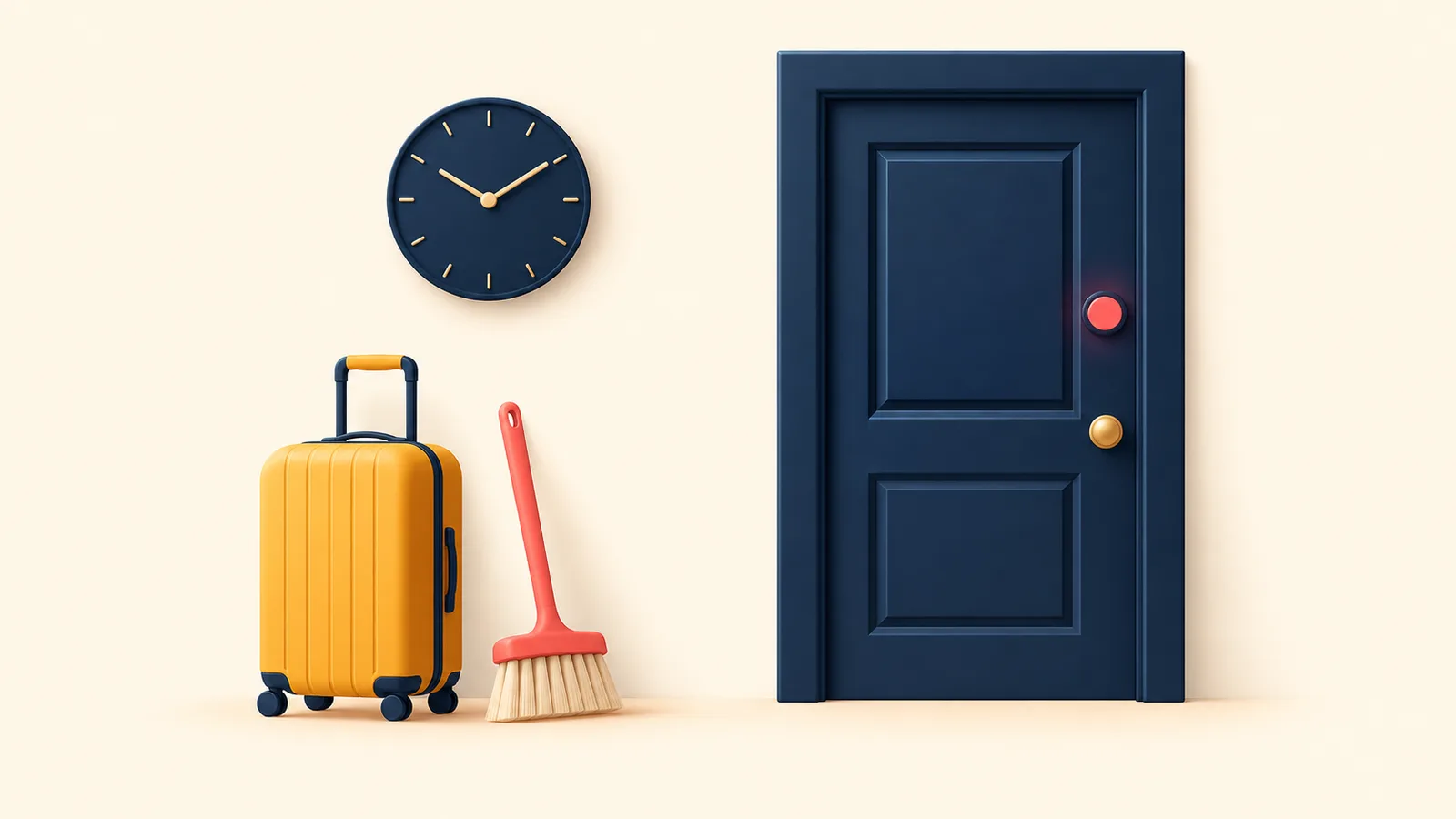 Le voyageur arrive avant la fin du ménage : que faire ?